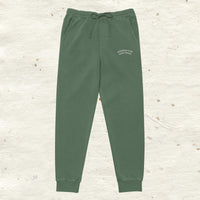 Embroidered Thick Cotton Sweatpants - multiple colors available
