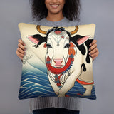 Hokusan Cow Cuddle Pillow