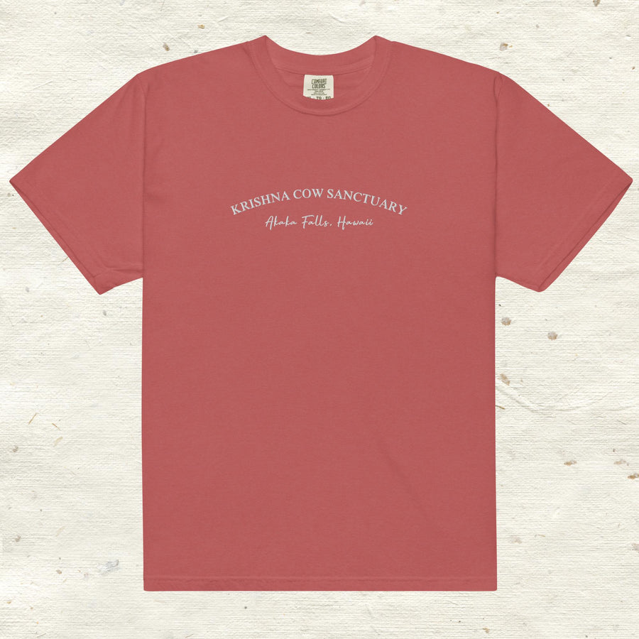 Heavyweight Embroidered T- Shirt - multiple colors available