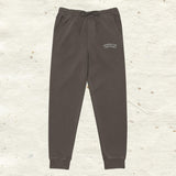 Embroidered Thick Cotton Sweatpants - multiple colors available