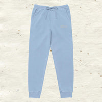 Embroidered Thick Cotton Sweatpants - multiple colors available