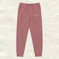 Embroidered Thick Cotton Sweatpants - multiple colors available