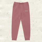 Embroidered Thick Cotton Sweatpants - multiple colors available