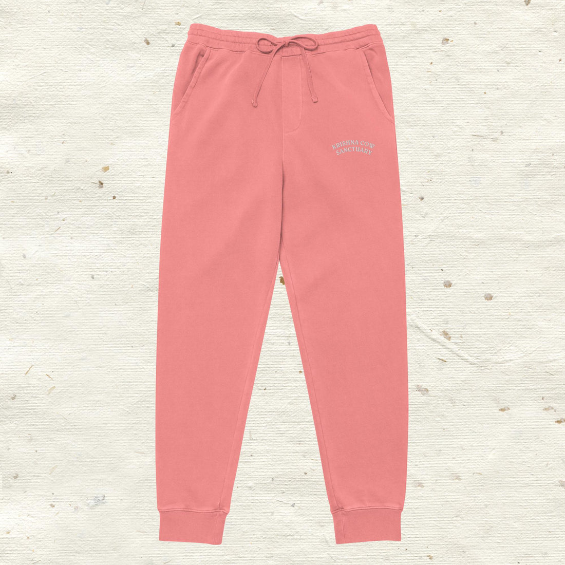 Embroidered Thick Cotton Sweatpants - multiple colors available