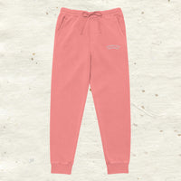 Embroidered Thick Cotton Sweatpants - multiple colors available